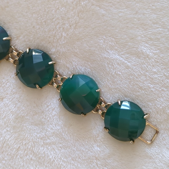 Kendra Scott Cassie Statement Bracelet Emerald Green - Picture 8 of 12